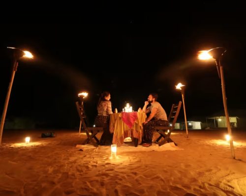 Dinner on dunes